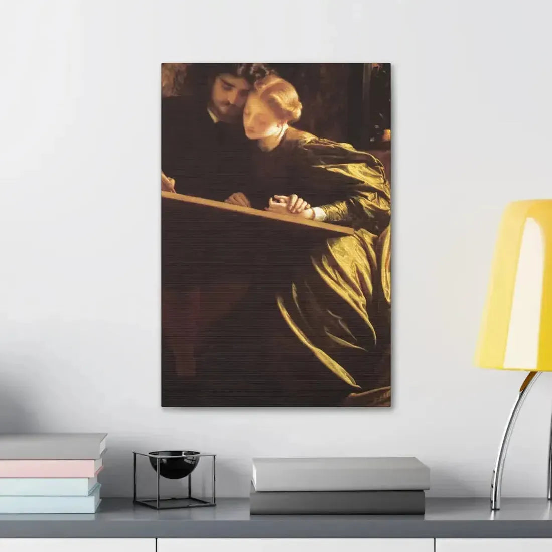 Lord Frederick Leighton (1830-1896) The Painter's Honeymoon c1864 - Canvas Wall Art - The Sticker Space