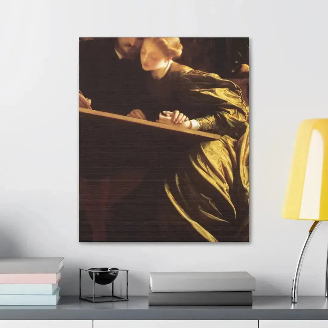 Lord Frederick Leighton (1830-1896) The Painter's Honeymoon c1864 - Canvas Wall Art - The Sticker Space