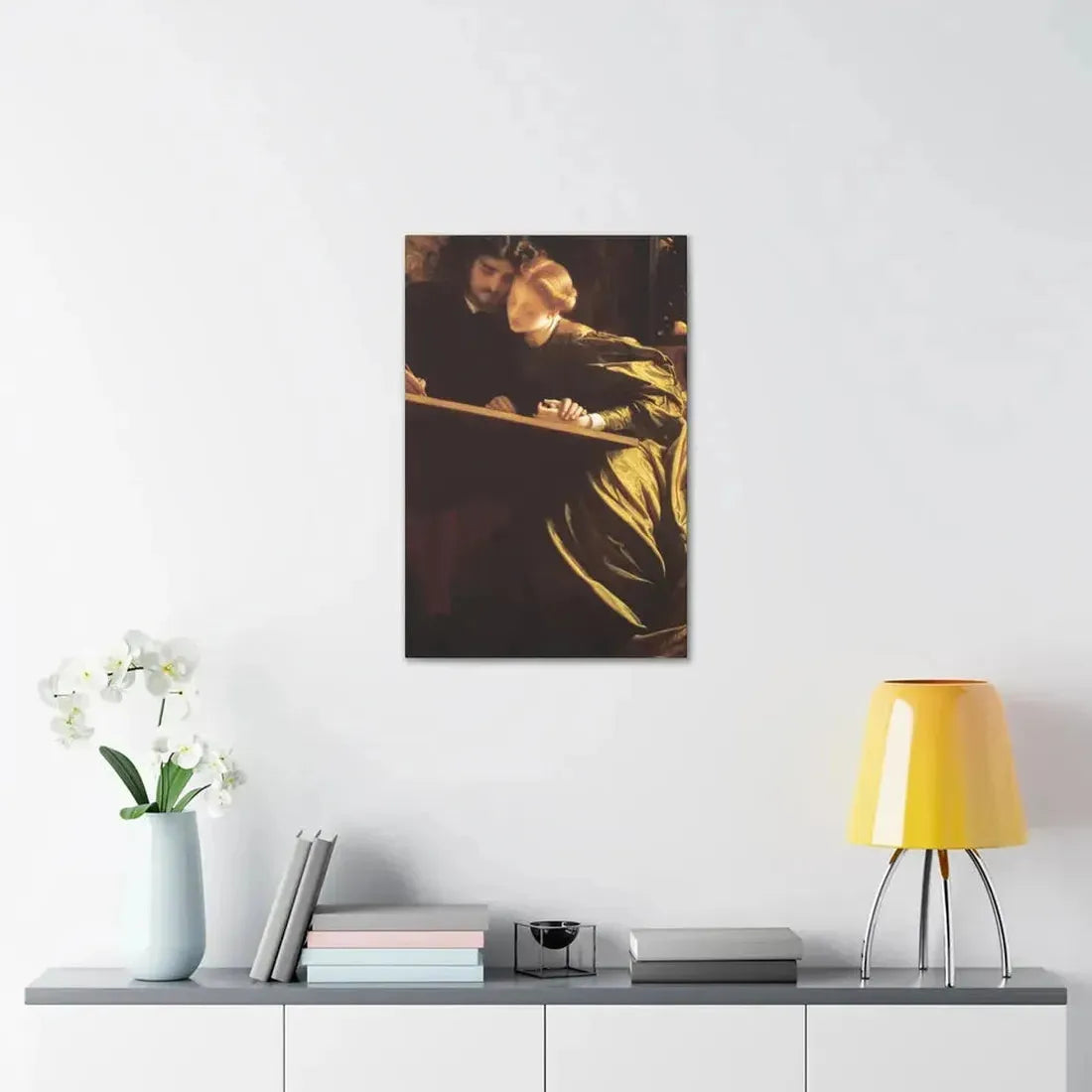 Lord Frederick Leighton (1830-1896) The Painter's Honeymoon c1864 - Canvas Wall Art - The Sticker Space