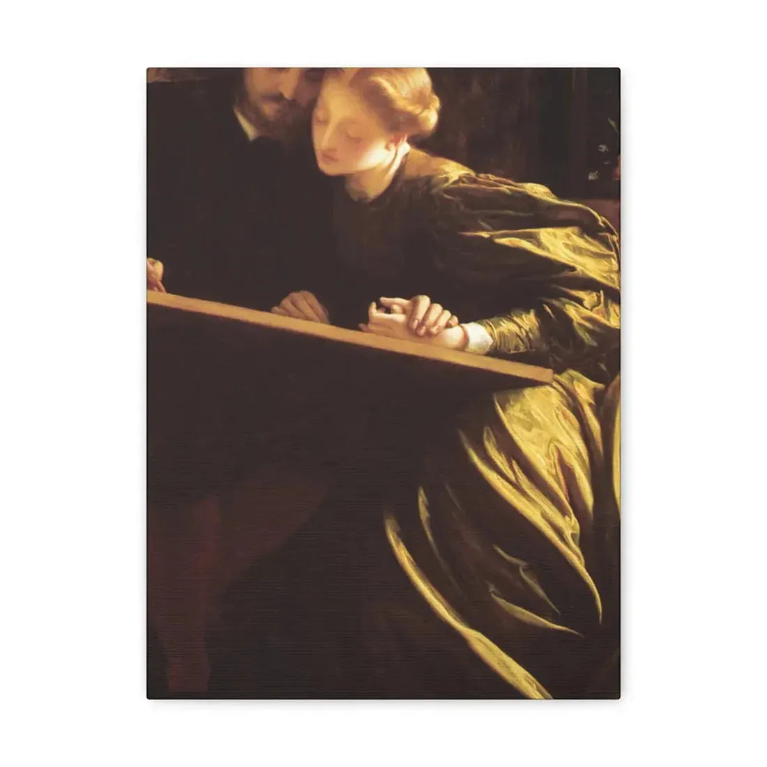 Lord Frederick Leighton (1830-1896) The Painter's Honeymoon c1864 - Canvas Wall Art - The Sticker Space