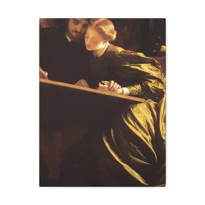 Lord Frederick Leighton (1830-1896) The Painter's Honeymoon c1864 - Canvas Wall Art - The Sticker Space