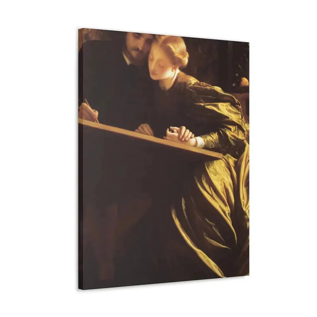 Lord Frederick Leighton (1830-1896) The Painter's Honeymoon c1864 - Canvas Wall Art - The Sticker Space