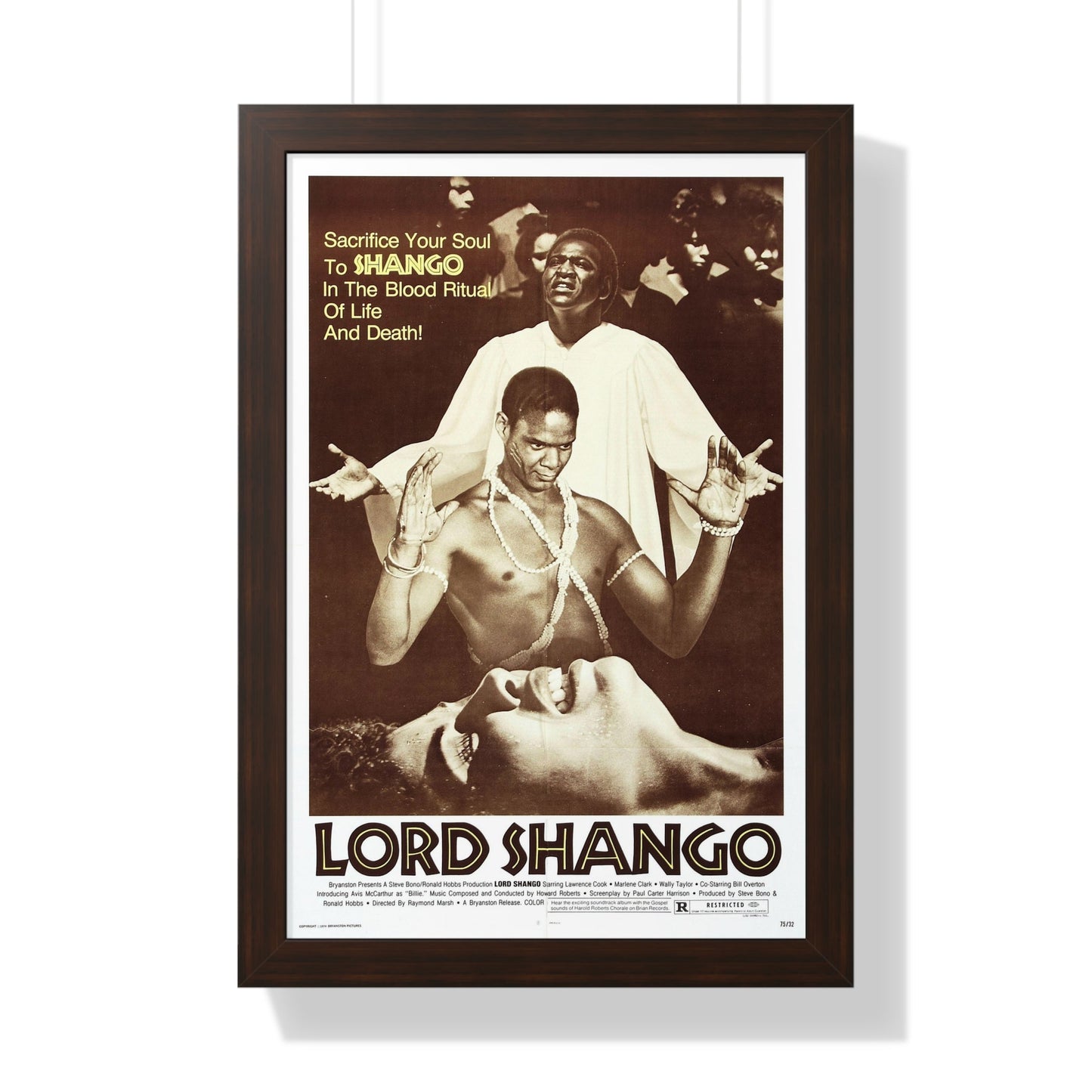 LORD SHANGO 1975 - Framed Movie Poster-16″ x 24″-The Sticker Space