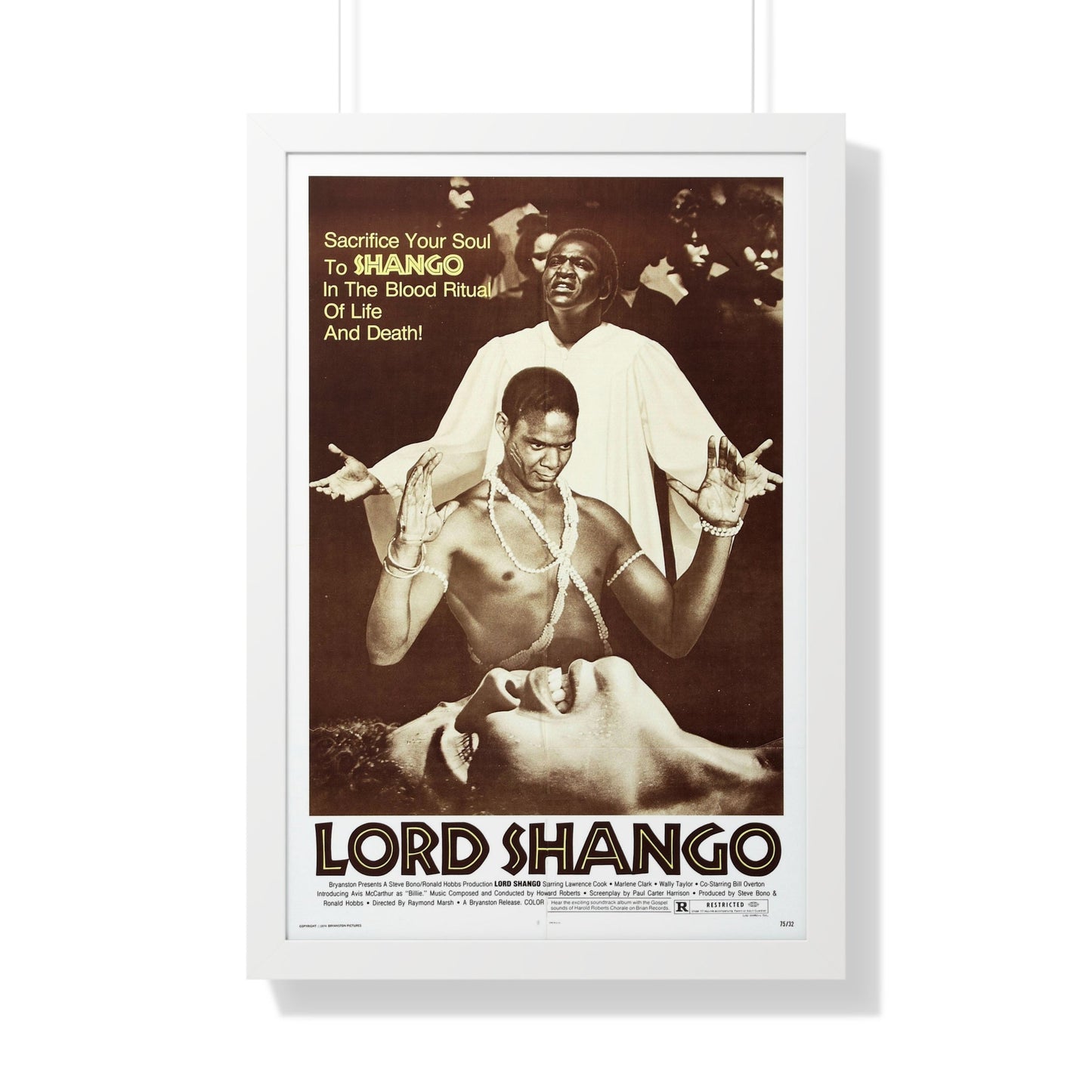 LORD SHANGO 1975 - Framed Movie Poster-20" x 30"-The Sticker Space