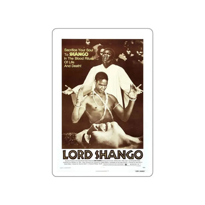 LORD SHANGO 1975 Movie Poster STICKER Vinyl Die-Cut Decal 4 Inch - The Sticker Space