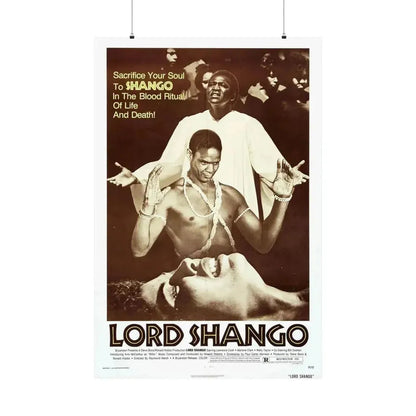 LORD SHANGO 1975 - Paper Movie Poster 36" x 54" Matte - The Sticker Space