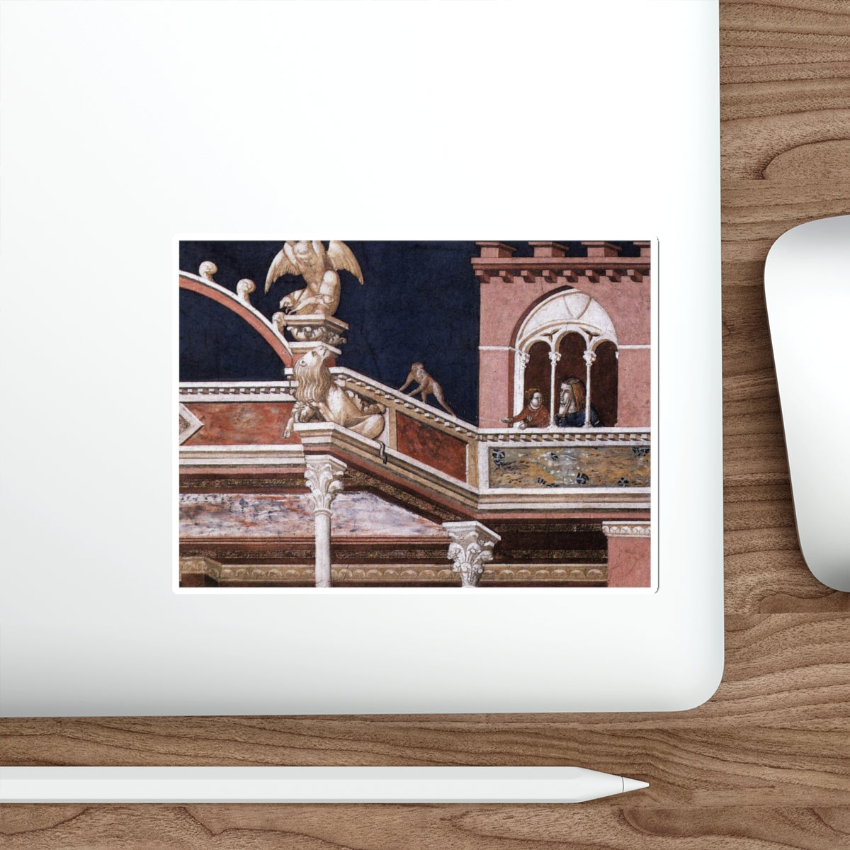 LORENZETTI, Pietro - Assisi-vault-Flagellation of Christ (detail) (Artwork) STICKER Vinyl Die-Cut Decal-The Sticker Space