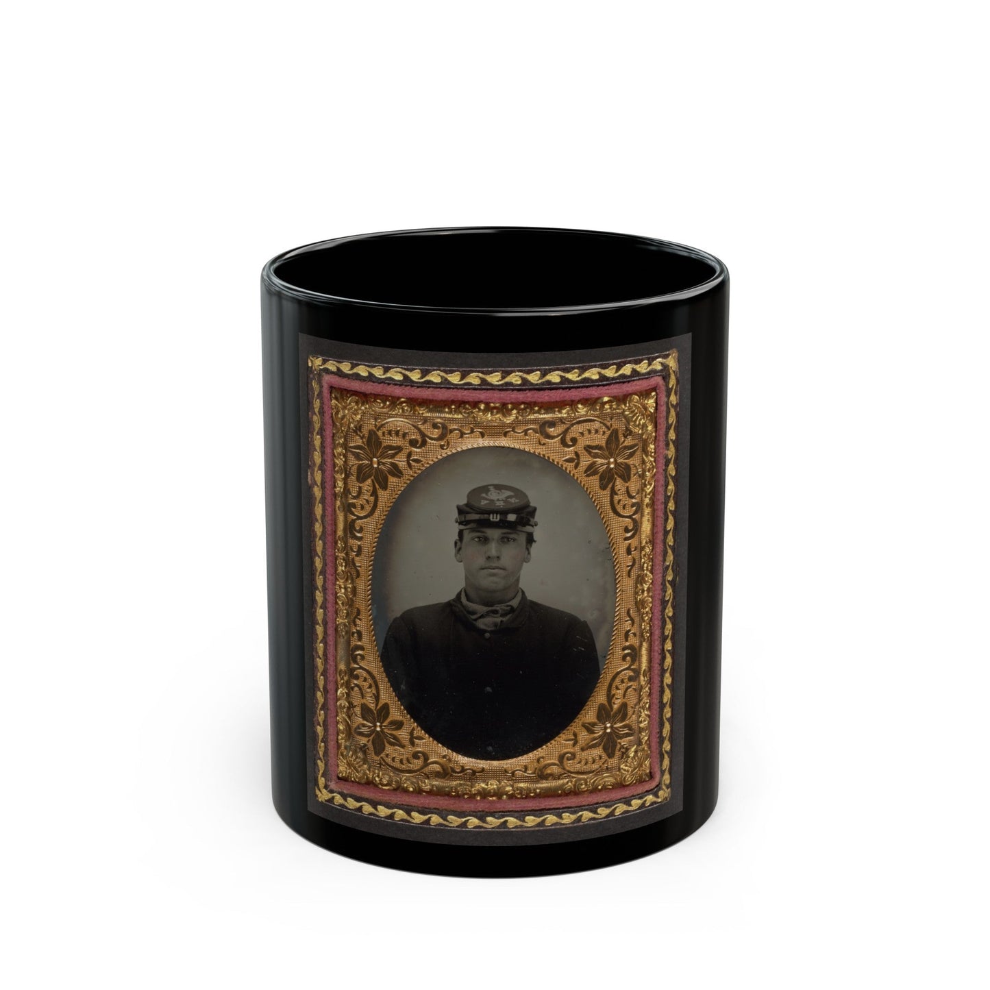 Lorenzo Hawkins Of Company I, 12th Regiment New Hampshire Volunteers (U.S. Civil War) Black Coffee Mug-11oz-The Sticker Space