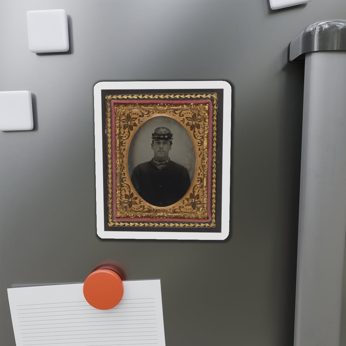 Lorenzo Hawkins Of Company I, 12th Regiment New Hampshire Volunteers (U.S. Civil War) Refrigerator Magnet-The Sticker Space