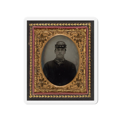 Lorenzo Hawkins Of Company I, 12th Regiment New Hampshire Volunteers (U.S. Civil War) Refrigerator Magnet-4" x 4"-The Sticker Space