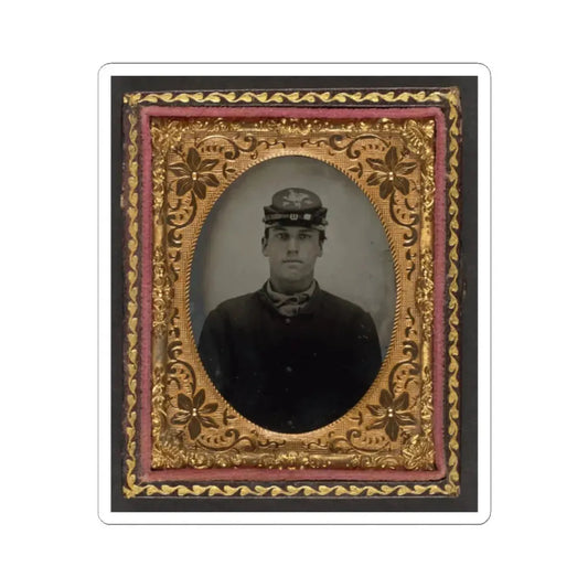 Lorenzo Hawkins of Company I, 12Th Regiment New Hampshire Volunteers (U.S. Civil War) STICKER Vinyl Kiss-Cut Decal 2 Inch White - The Sticker Space