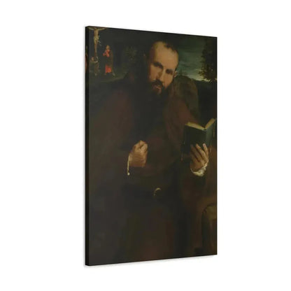 Lorenzo Lotto (c1480-1556) Brother Gregorio Belo of Vicenza 1547 - Canvas Wall Art - The Sticker Space