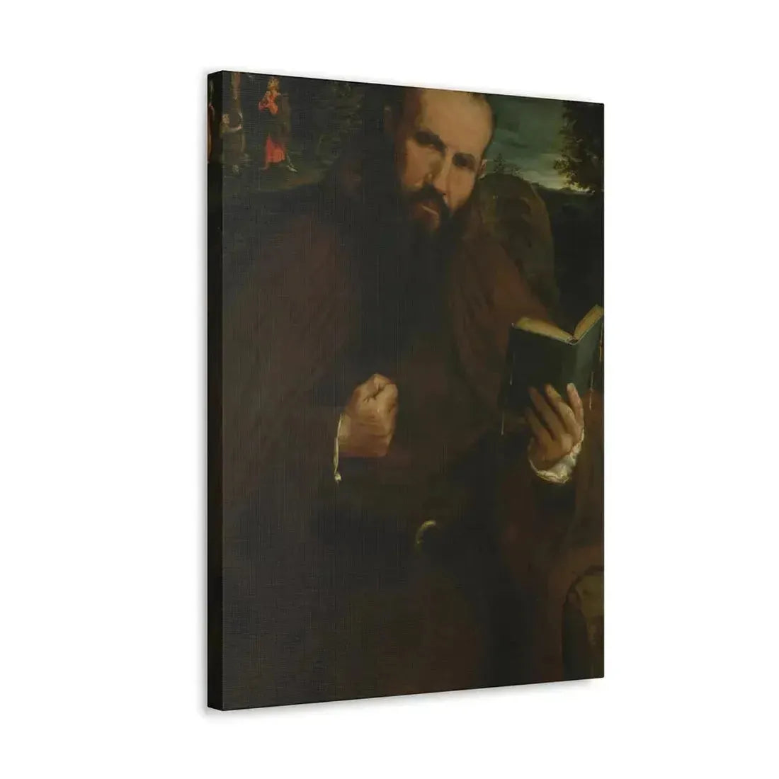 Lorenzo Lotto (c1480-1556) Brother Gregorio Belo of Vicenza 1547 - Canvas Wall Art - The Sticker Space