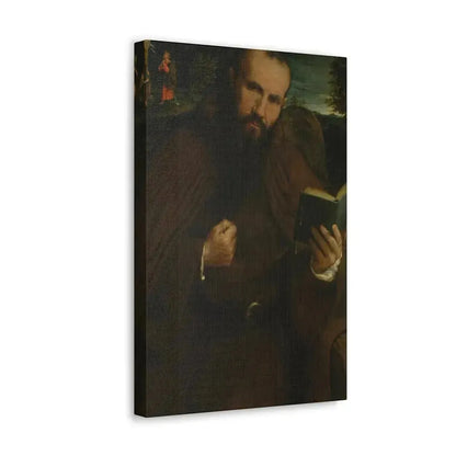 Lorenzo Lotto (c1480-1556) Brother Gregorio Belo of Vicenza 1547 - Canvas Wall Art - The Sticker Space