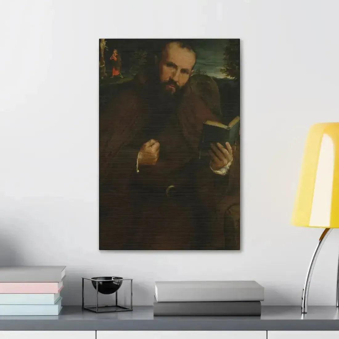 Lorenzo Lotto (c1480-1556) Brother Gregorio Belo of Vicenza 1547 - Canvas Wall Art - The Sticker Space