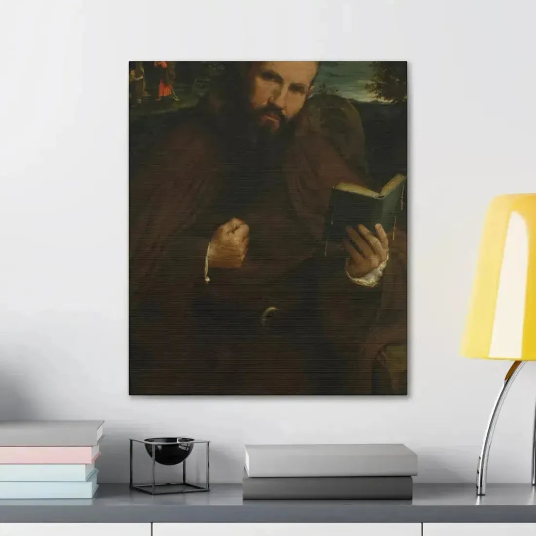Lorenzo Lotto (c1480-1556) Brother Gregorio Belo of Vicenza 1547 - Canvas Wall Art - The Sticker Space