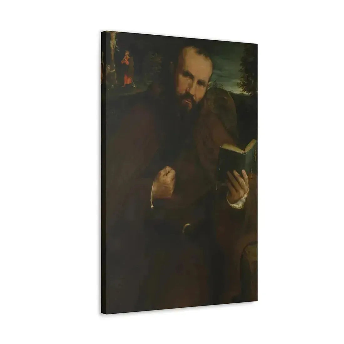 Lorenzo Lotto (c1480-1556) Brother Gregorio Belo of Vicenza 1547 - Canvas Wall Art - The Sticker Space