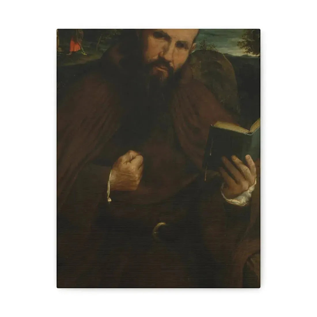 Lorenzo Lotto (c1480-1556) Brother Gregorio Belo of Vicenza 1547 - Canvas Wall Art - The Sticker Space