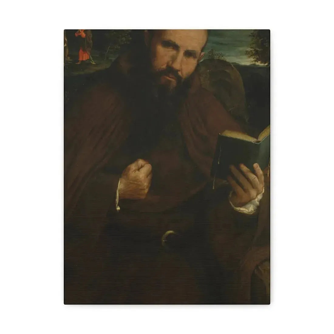 Lorenzo Lotto (c1480-1556) Brother Gregorio Belo of Vicenza 1547 - Canvas Wall Art - The Sticker Space