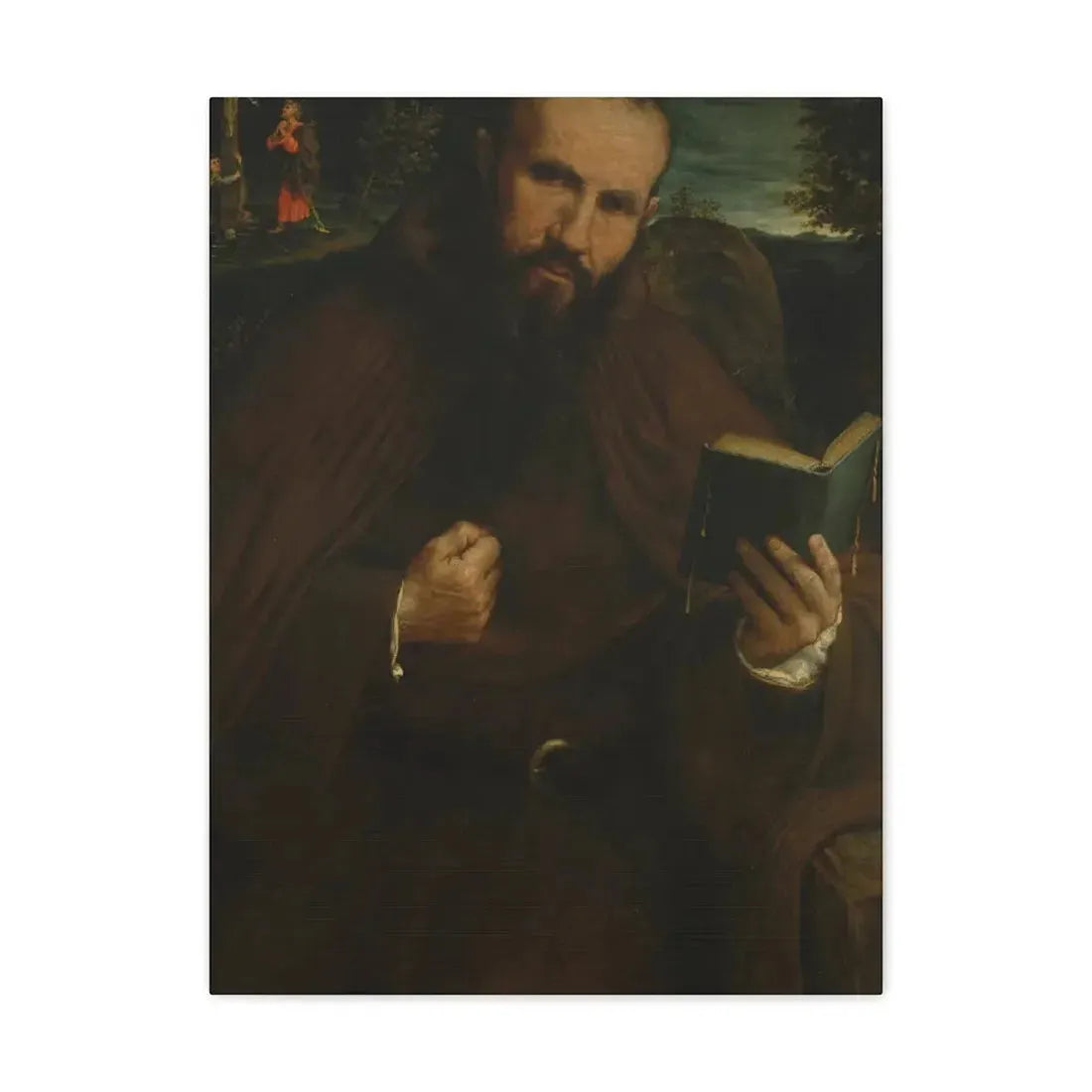 Lorenzo Lotto (c1480-1556) Brother Gregorio Belo of Vicenza 1547 - Canvas Wall Art - The Sticker Space