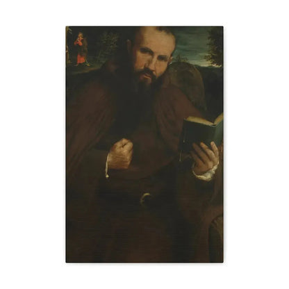 Lorenzo Lotto (c1480-1556) Brother Gregorio Belo of Vicenza 1547 - Canvas Wall Art - The Sticker Space