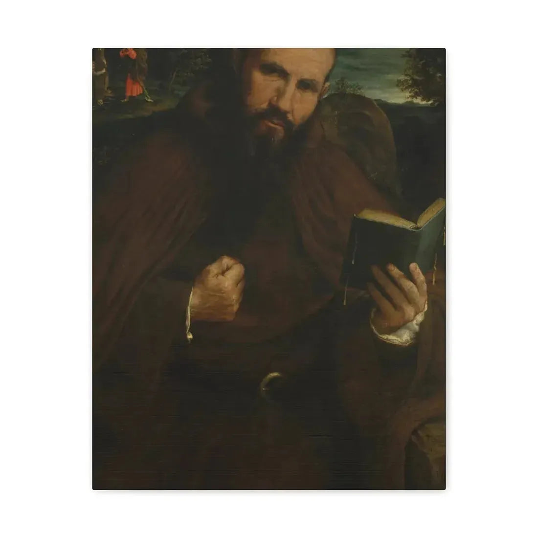 Lorenzo Lotto (c1480-1556) Brother Gregorio Belo of Vicenza 1547 - Canvas Wall Art - The Sticker Space