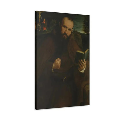 Lorenzo Lotto (c1480-1556) Brother Gregorio Belo of Vicenza 1547 - Canvas Wall Art - The Sticker Space