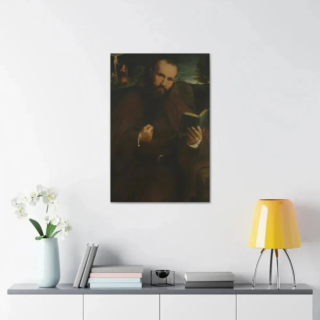 Lorenzo Lotto (c1480-1556) Brother Gregorio Belo of Vicenza 1547 - Canvas Wall Art - The Sticker Space