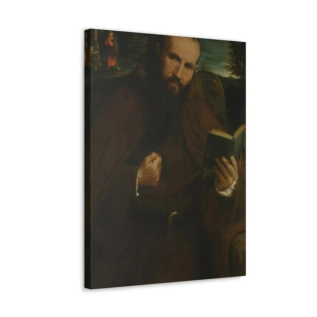 Lorenzo Lotto (c1480-1556) Brother Gregorio Belo of Vicenza 1547 - Canvas Wall Art - The Sticker Space