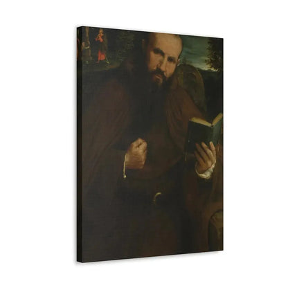 Lorenzo Lotto (c1480-1556) Brother Gregorio Belo of Vicenza 1547 - Canvas Wall Art - The Sticker Space