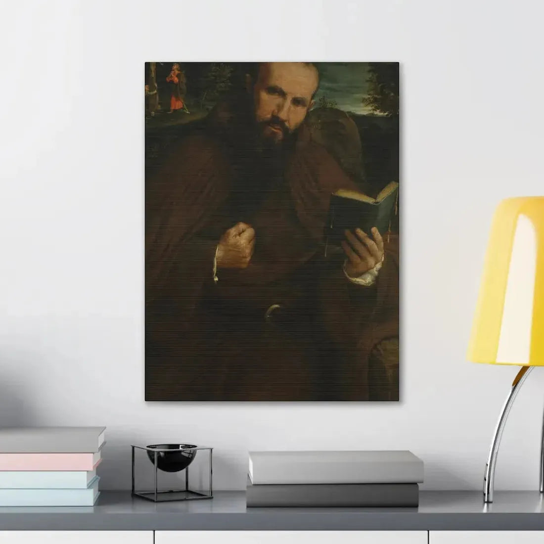 Lorenzo Lotto (c1480-1556) Brother Gregorio Belo of Vicenza 1547 - Canvas Wall Art - The Sticker Space