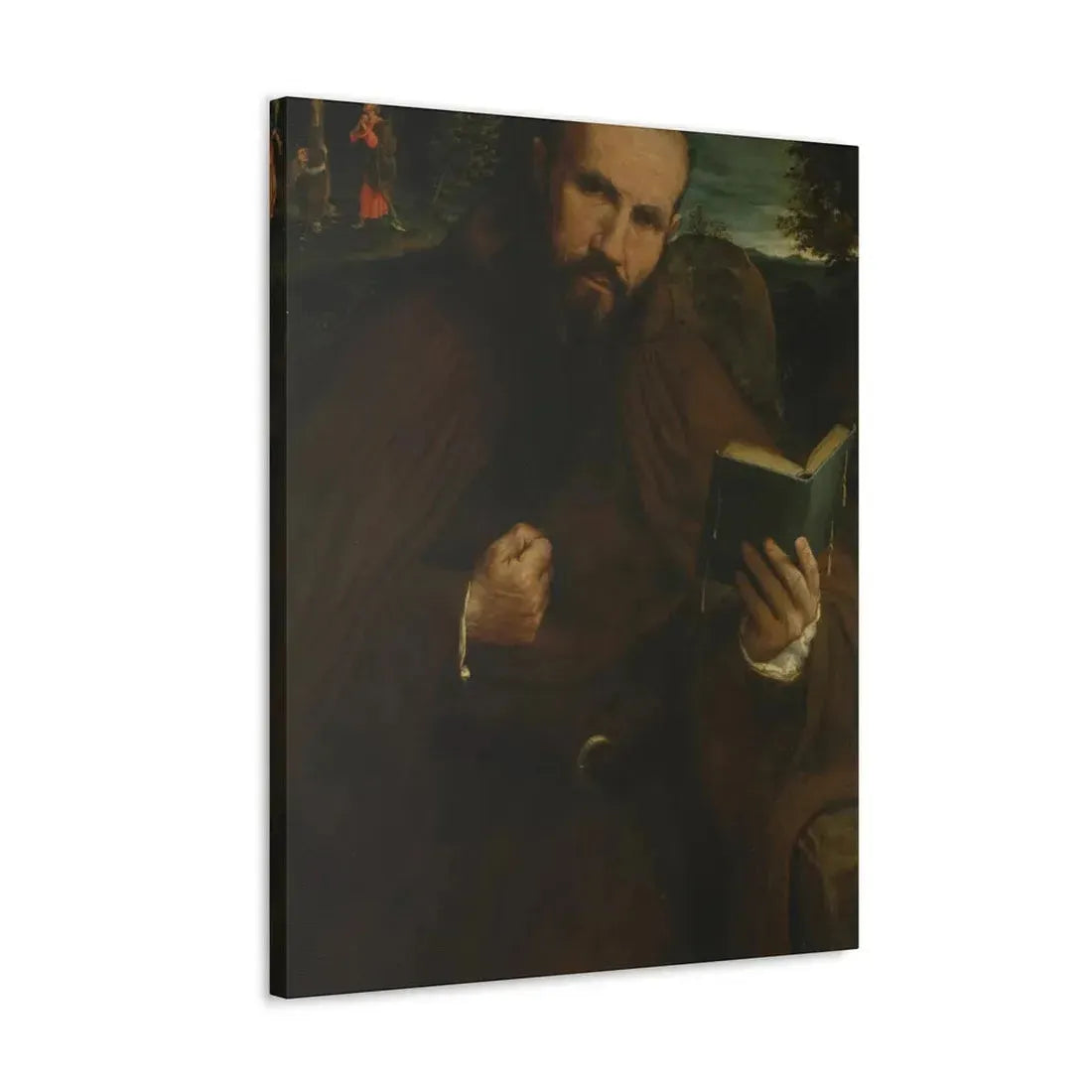 Lorenzo Lotto (c1480-1556) Brother Gregorio Belo of Vicenza 1547 - Canvas Wall Art - The Sticker Space