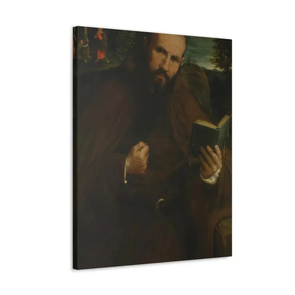 Lorenzo Lotto (c1480-1556) Brother Gregorio Belo of Vicenza 1547 - Canvas Wall Art - The Sticker Space