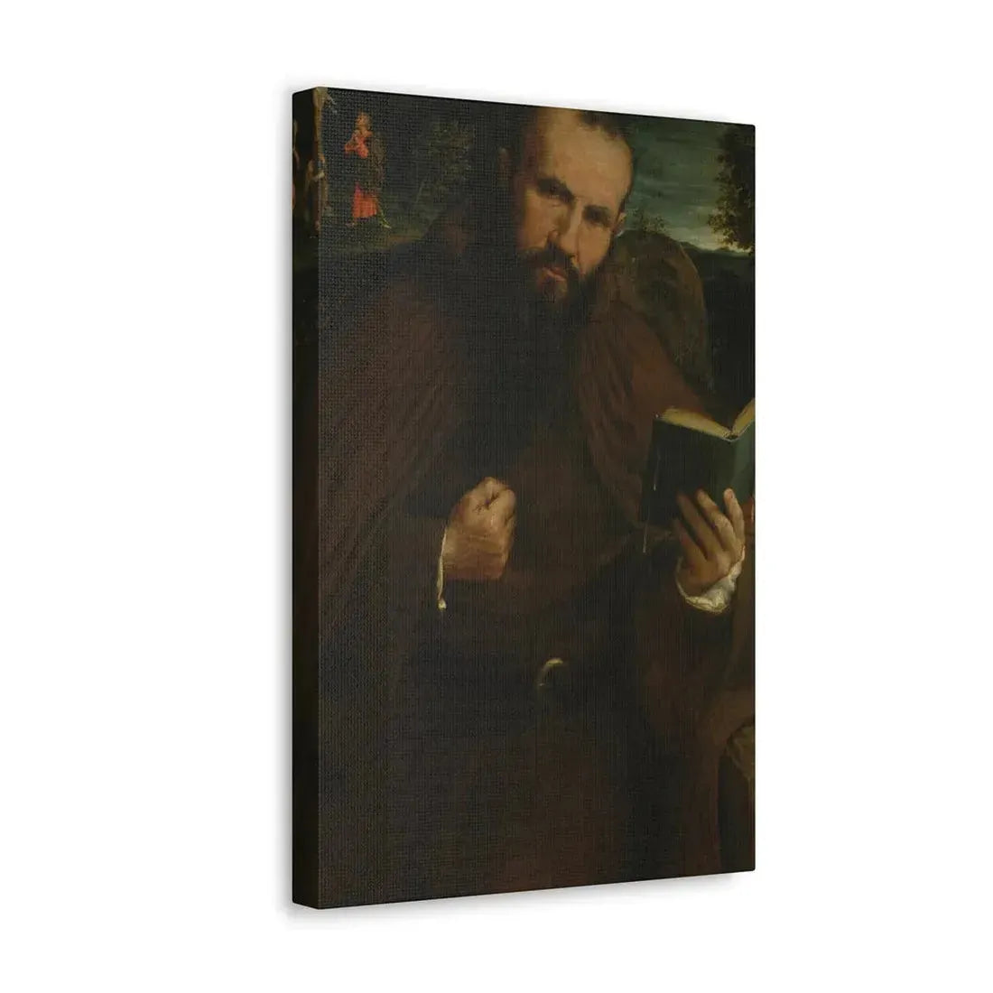 Lorenzo Lotto (c1480-1556) Brother Gregorio Belo of Vicenza 1547 - Canvas Wall Art - The Sticker Space