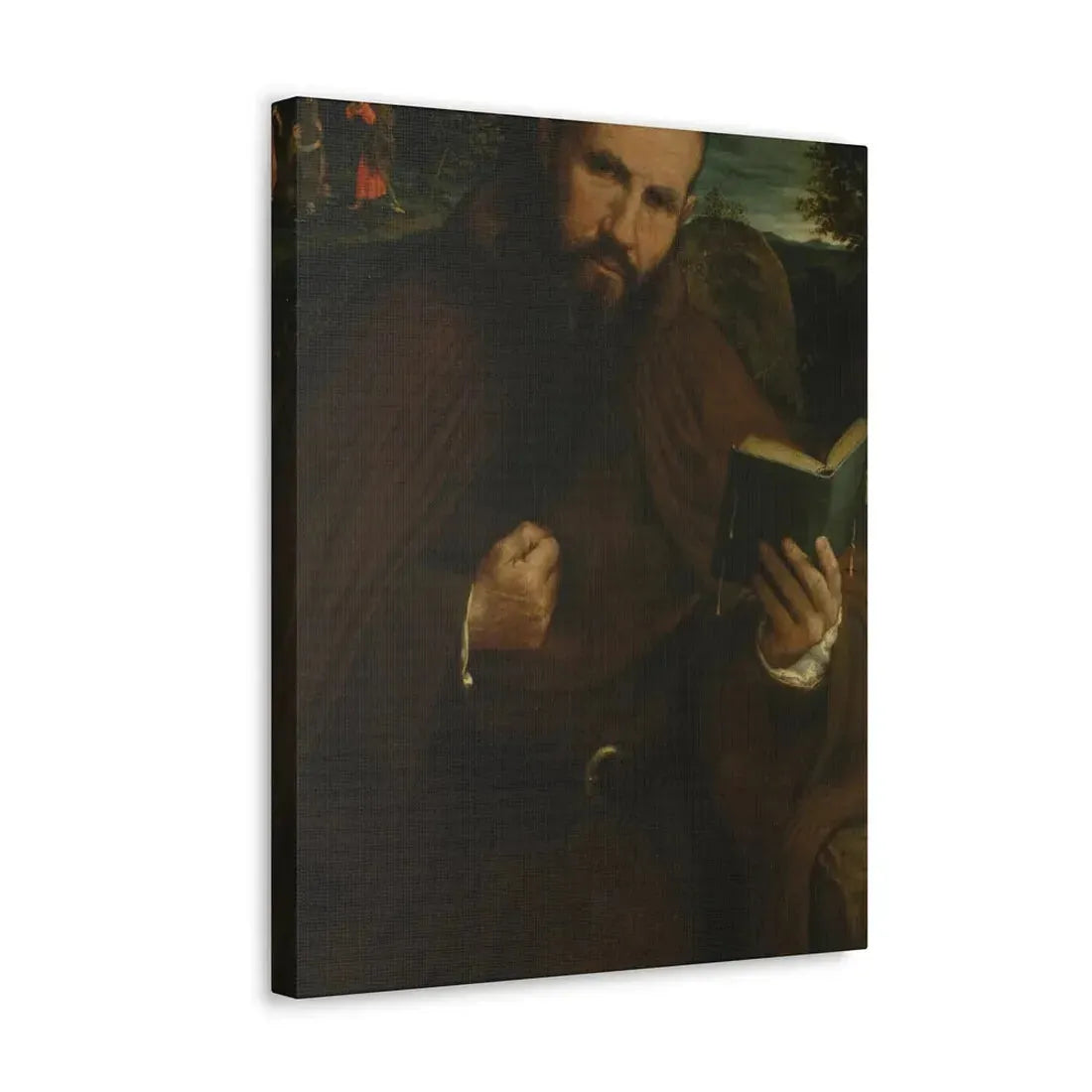 Lorenzo Lotto (c1480-1556) Brother Gregorio Belo of Vicenza 1547 - Canvas Wall Art - The Sticker Space