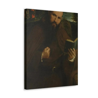 Lorenzo Lotto (c1480-1556) Brother Gregorio Belo of Vicenza 1547 - Canvas Wall Art - The Sticker Space