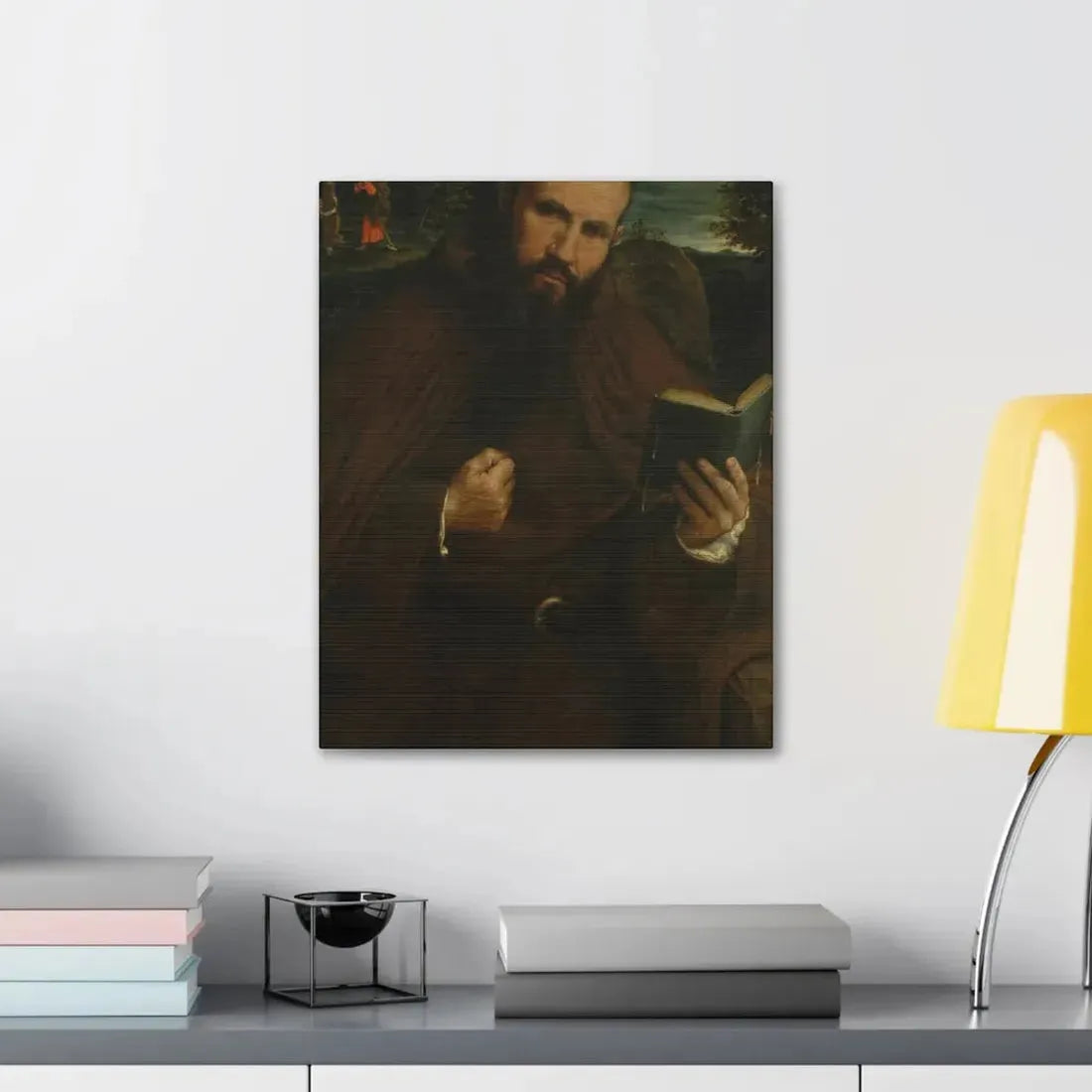 Lorenzo Lotto (c1480-1556) Brother Gregorio Belo of Vicenza 1547 - Canvas Wall Art - The Sticker Space