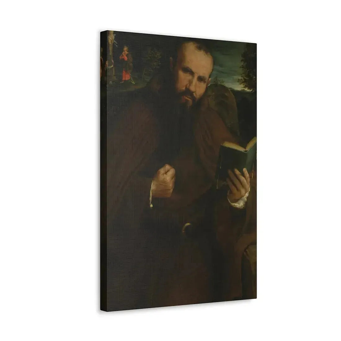 Lorenzo Lotto (c1480-1556) Brother Gregorio Belo of Vicenza 1547 - Canvas Wall Art - The Sticker Space