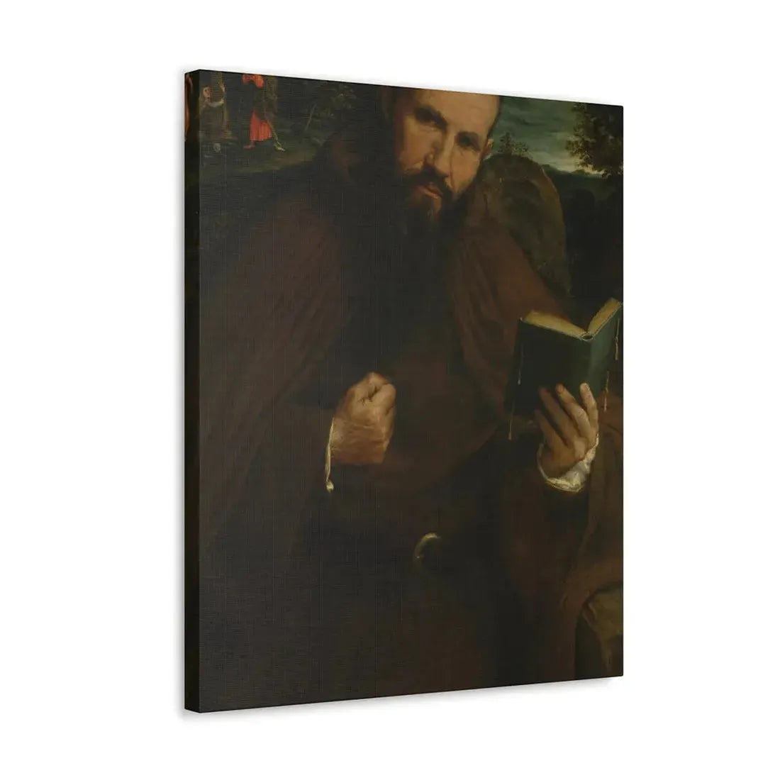 Lorenzo Lotto (c1480-1556) Brother Gregorio Belo of Vicenza 1547 - Canvas Wall Art - The Sticker Space