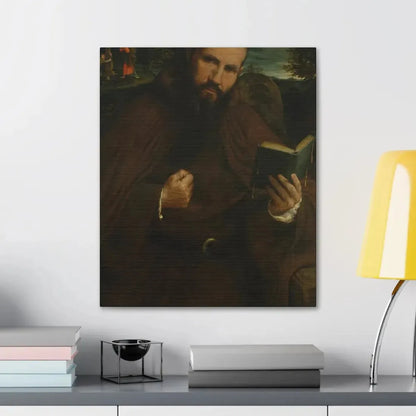 Lorenzo Lotto (c1480-1556) Brother Gregorio Belo of Vicenza 1547 - Canvas Wall Art - The Sticker Space