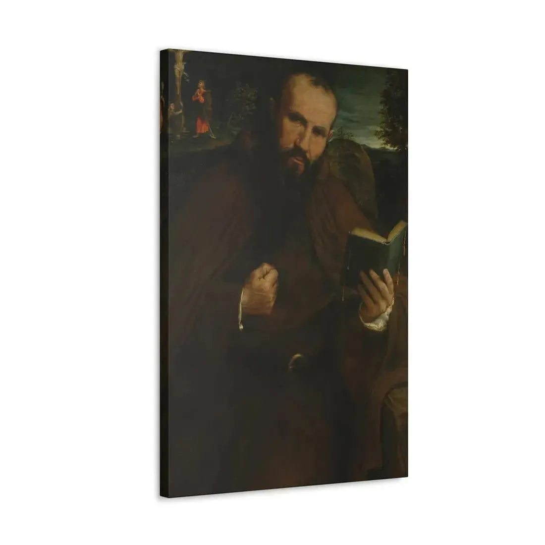 Lorenzo Lotto (c1480-1556) Brother Gregorio Belo of Vicenza 1547 - Canvas Wall Art - The Sticker Space