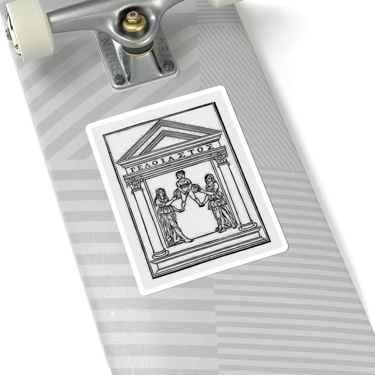 SKU:TSS-STICK-LRNLTT-6X6-5 Sizes:6" × 6" Types:White