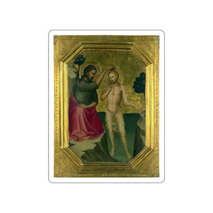 Lorenzo Monaco - The Baptism of Christ (Artwork) STICKER Vinyl Die-Cut Decal White Die-Cut 4 Inch - The Sticker Space