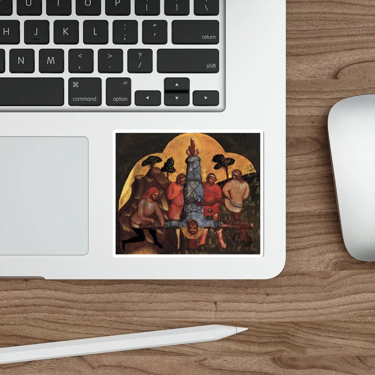 SKU:49307352984594524877 Sticker types:White Shape:Die-Cut Sizes:4" × 4"