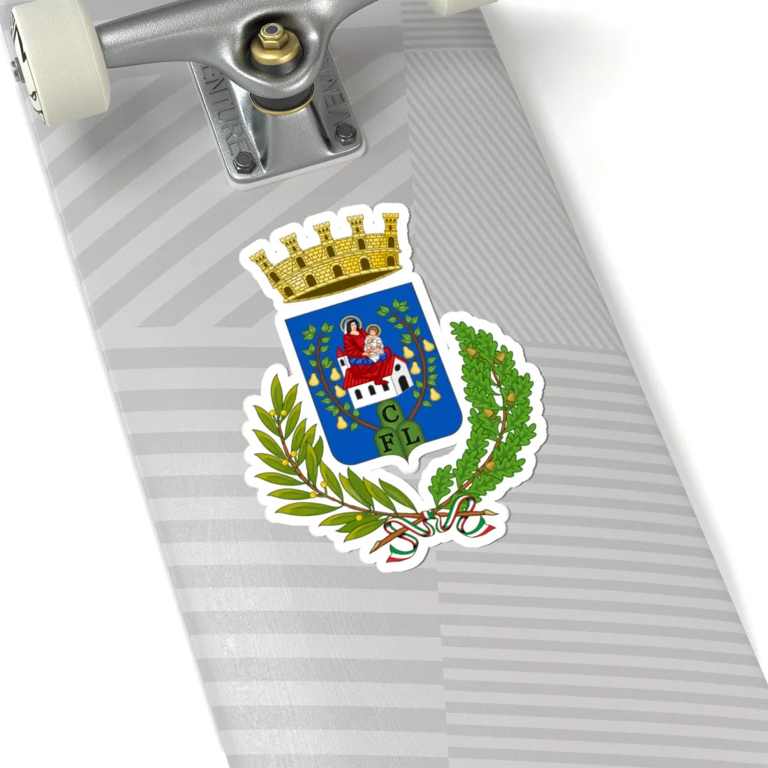 Loreto-Stemma (Italy) (Coat of Arms) STICKER Vinyl Kiss-Cut Decal - The Sticker Space