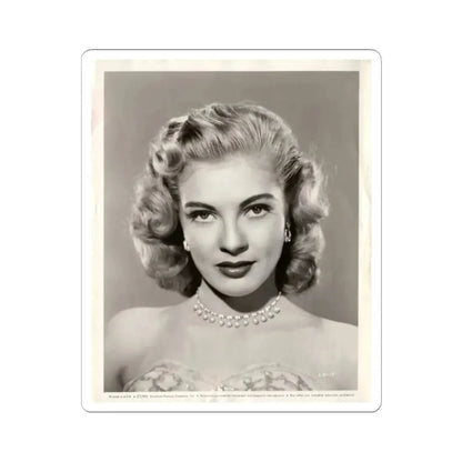 Lori Nelson #02 - 8.25x10 Head & Shoulder B&W Glamour Portrait Vintage Photo from 1-11-1952 1 (Vintage Female Icon) STICKER Vinyl Kiss-Cut Decal 2 Inch White - The Sticker Space