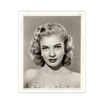 Lori Nelson #02 - 8.25x10 Head & Shoulder B&W Glamour Portrait Vintage Photo from 1-11-1952 1 (Vintage Female Icon) STICKER Vinyl Kiss-Cut Decal 3 Inch White - The Sticker Space