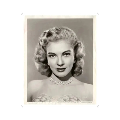 Lori Nelson #02 - 8.25x10 Head & Shoulder B&W Glamour Portrait Vintage Photo from 1-11-1952 1 (Vintage Female Icon) STICKER Vinyl Kiss-Cut Decal 4 Inch White - The Sticker Space