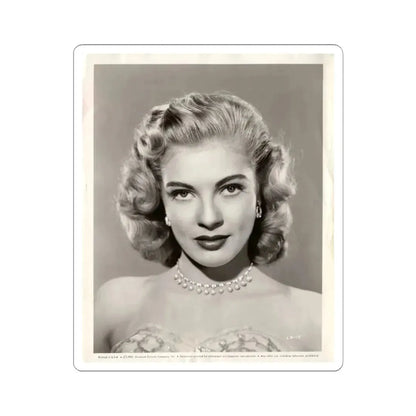 Lori Nelson #02 - 8.25x10 Head & Shoulder B&W Glamour Portrait Vintage Photo from 1-11-1952 1 (Vintage Female Icon) STICKER Vinyl Kiss-Cut Decal 6 Inch White - The Sticker Space