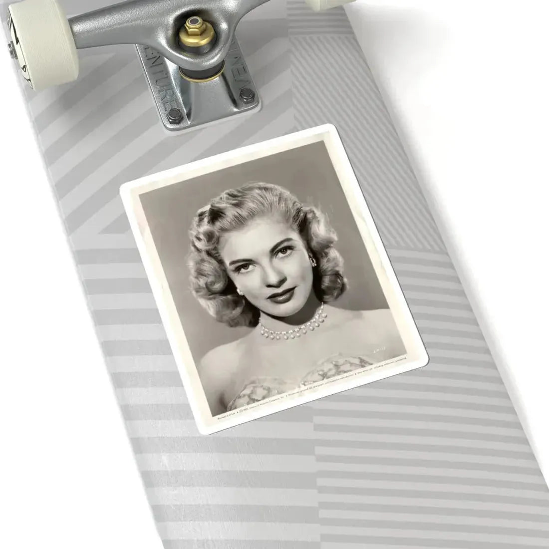 Lori Nelson #02 - 8.25x10 Head & Shoulder B&W Glamour Portrait Vintage Photo from 1-11-1952 1 (Vintage Female Icon) STICKER Vinyl Kiss-Cut Decal - The Sticker Space